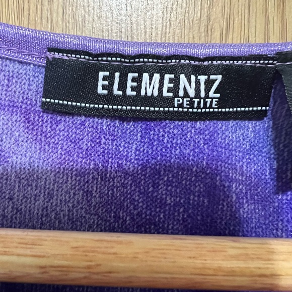 ELEMENTZ 3/4 TOP - PURPLE UNICORN MIX - SIZE PETITE X-LARGE - Picture 7 of 11